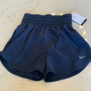 Nike Women's Athletic Shorts - Navy Blue